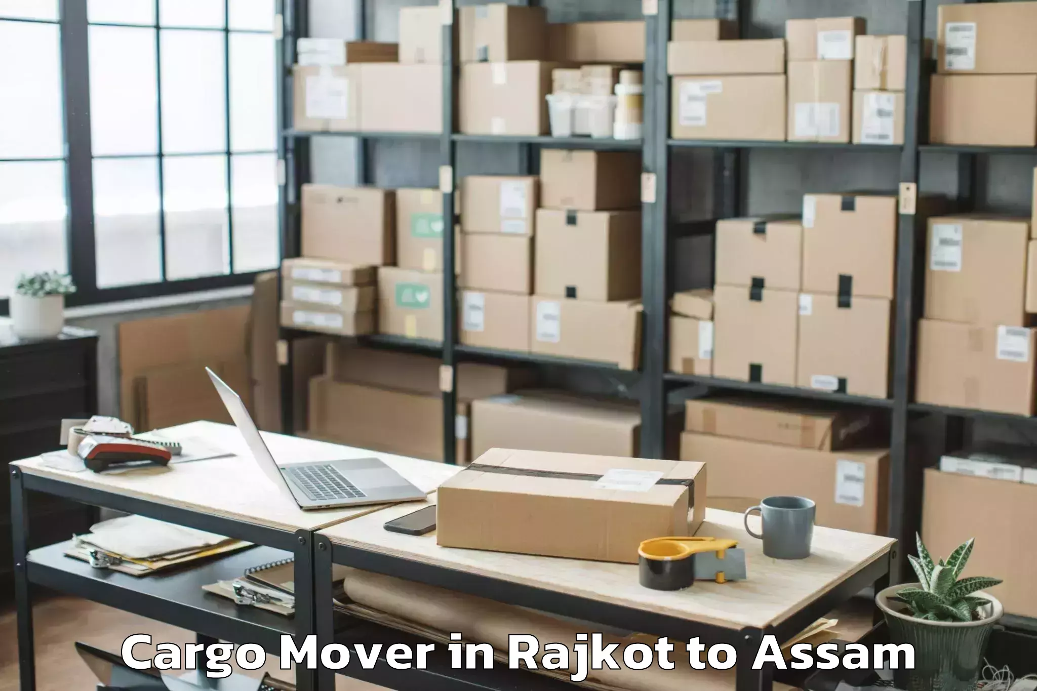 Affordable Rajkot to Rupai Siding Cargo Mover